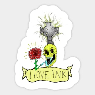 I love ink Sticker